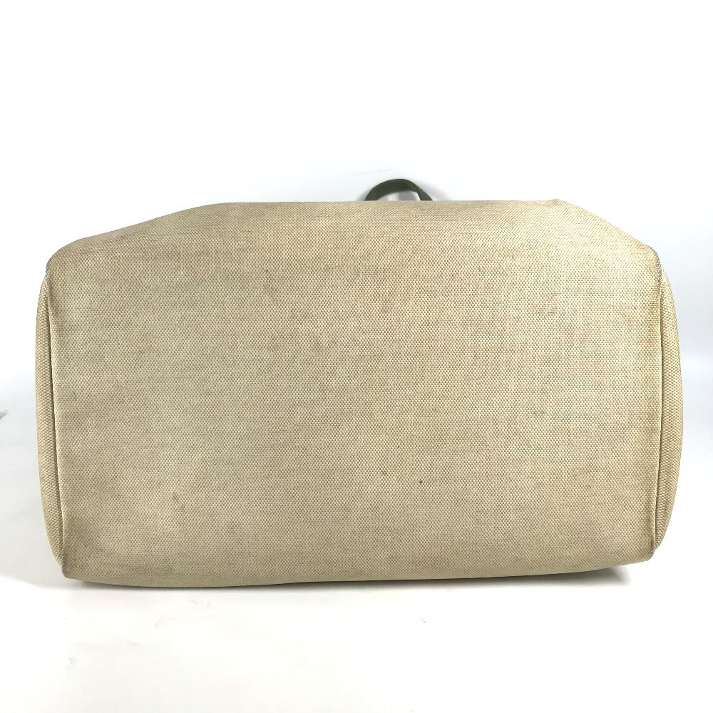 HERMES Shoulder Bag Leather , Leather/Coated Canvas beige Dog Dog Bag Sac de Transport pour Chien unisex(Unisex) Used