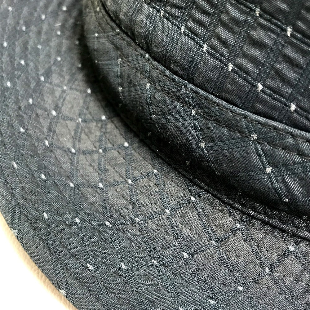 HERMES hat canvas gray quilting Dot Pattern unisex(Unisex) 59 Used