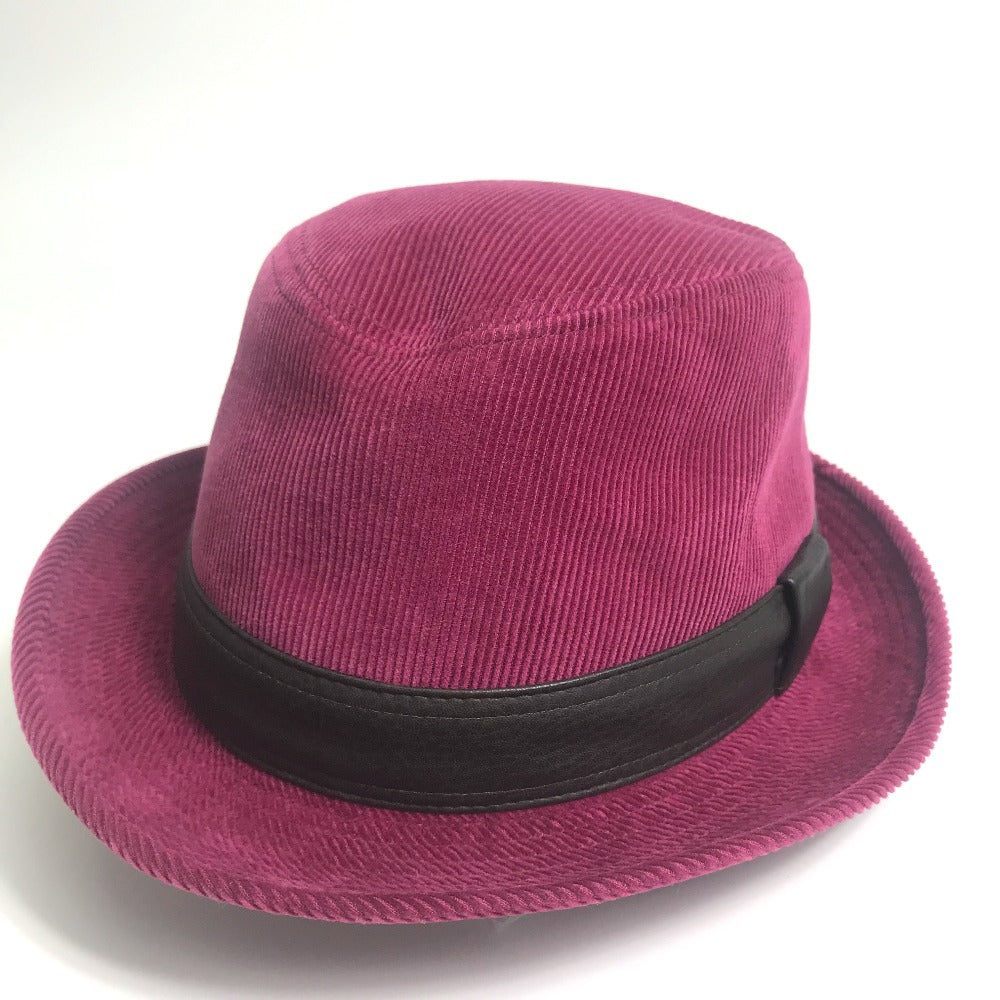 HERMES hat Cotton, Leather Pink purple Fashion Accessories unisex(Unisex) 56 Used