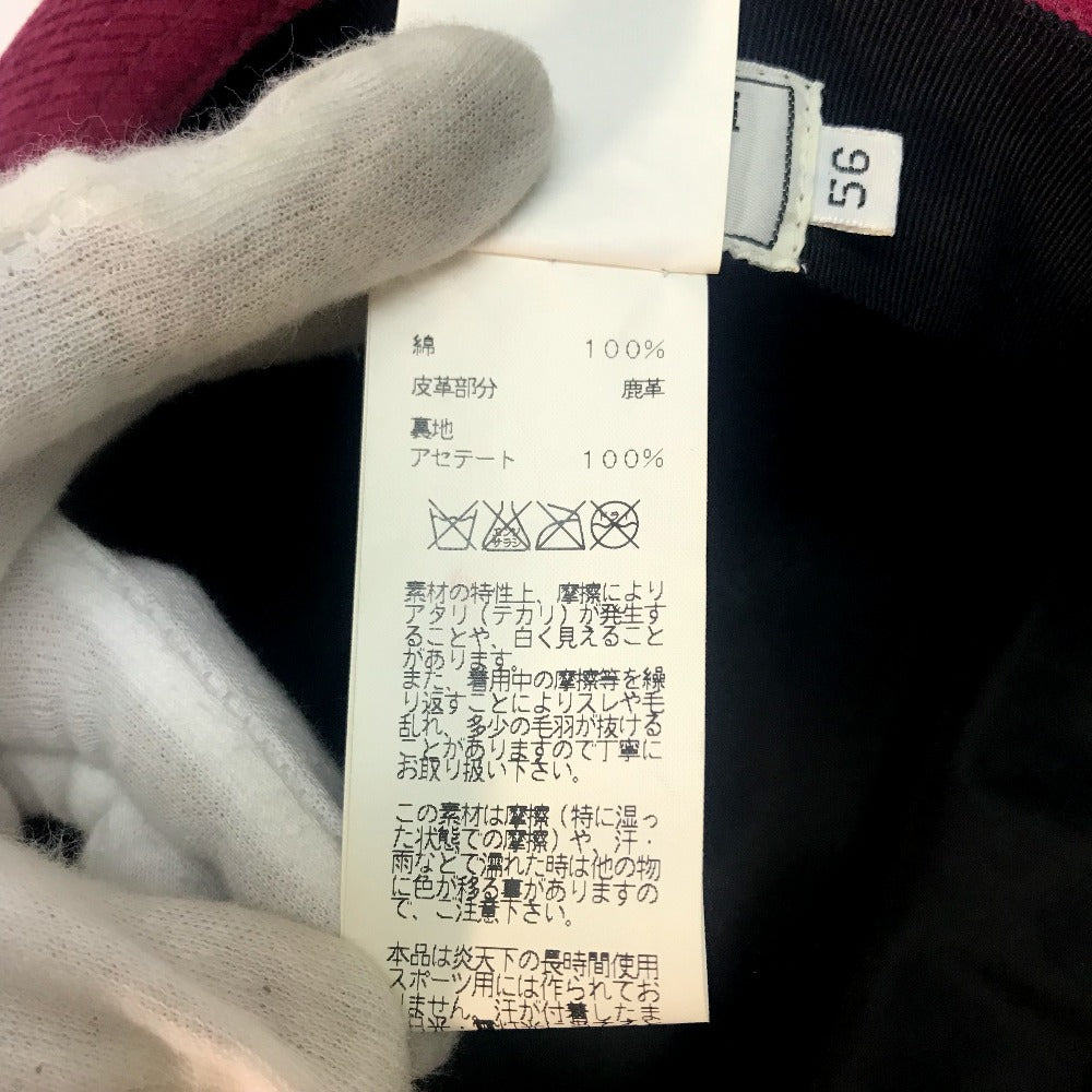 HERMES hat Cotton, Leather Pink purple Fashion Accessories unisex(Unisex) 56 Used