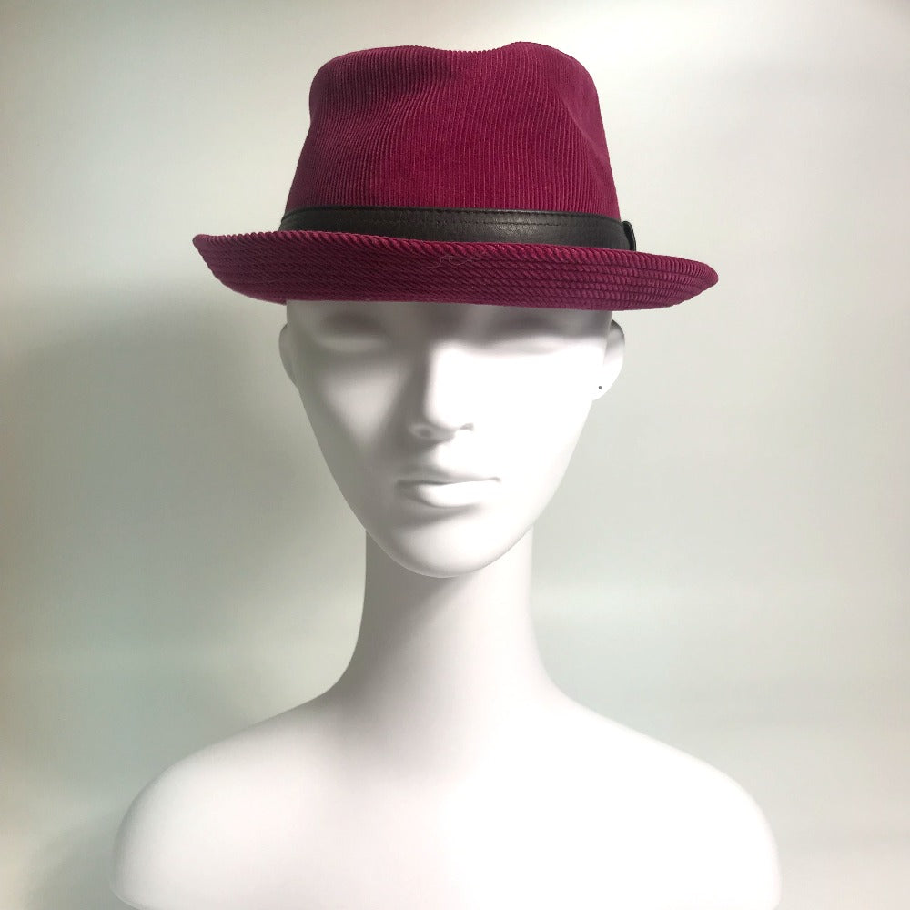 HERMES hat Cotton, Leather Pink purple Fashion Accessories unisex(Unisex) 56 Used