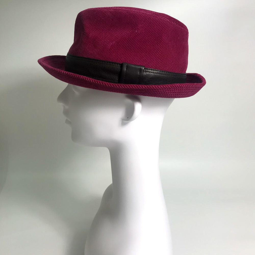 HERMES hat Cotton, Leather Pink purple Fashion Accessories unisex(Unisex) 56 Used