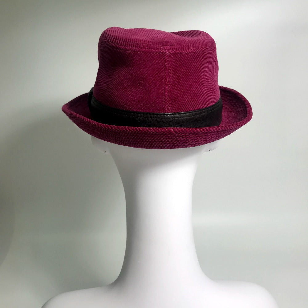 HERMES hat Cotton, Leather Pink purple Fashion Accessories unisex(Unisex) 56 Used