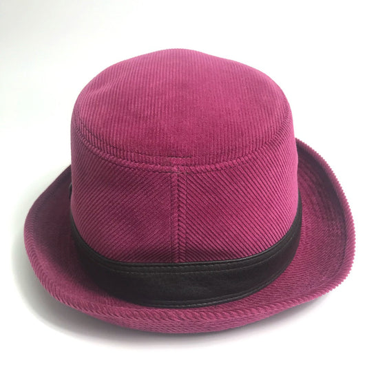 HERMES hat Cotton, Leather Pink purple Fashion Accessories unisex(Unisex) 56 Used