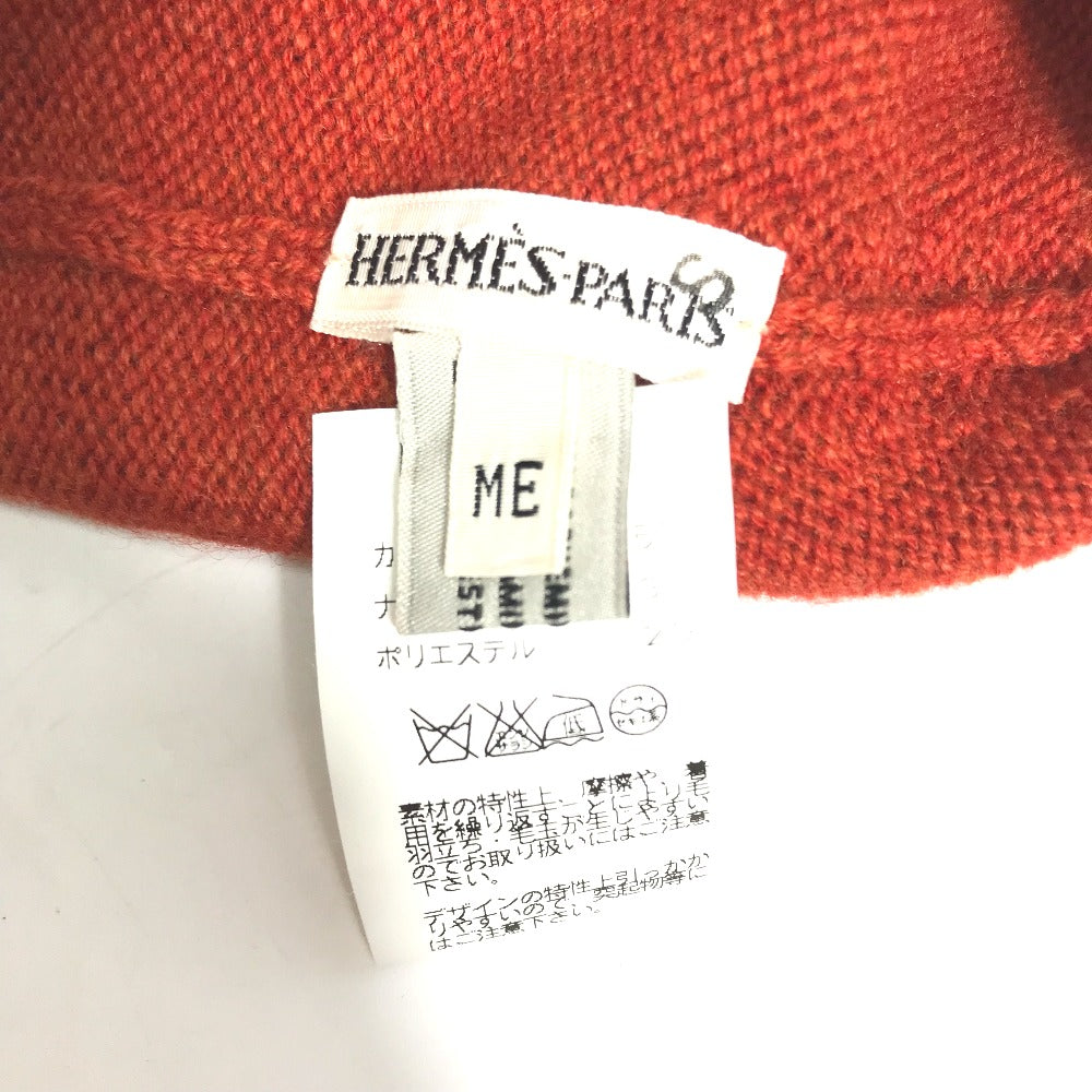 HERMES Knit hat Cashmere, Nylon, Polyester Orange Beanie knit cap Beanie unisex(Unisex) Used