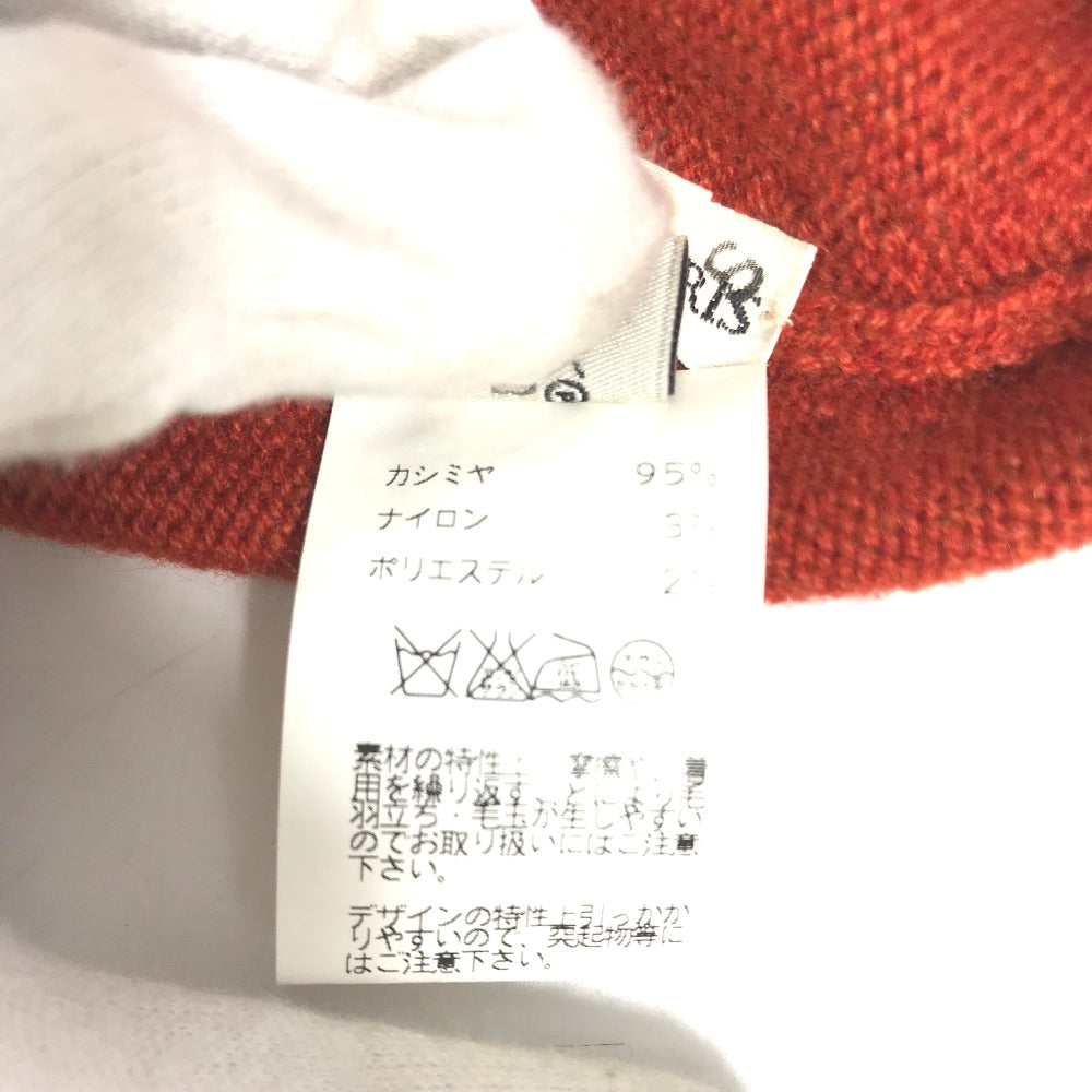 HERMES Knit hat Cashmere, Nylon, Polyester Orange Beanie knit cap Beanie unisex(Unisex) Used