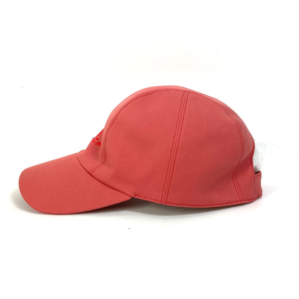 HERMES cap Cotton, Polyurethane Red logo Cap Davis H Primavera Women 57 Used
