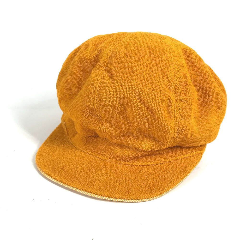 HERMES cap Cotton, Rayon Orange Hat cap cap Casquette Women 57 Used