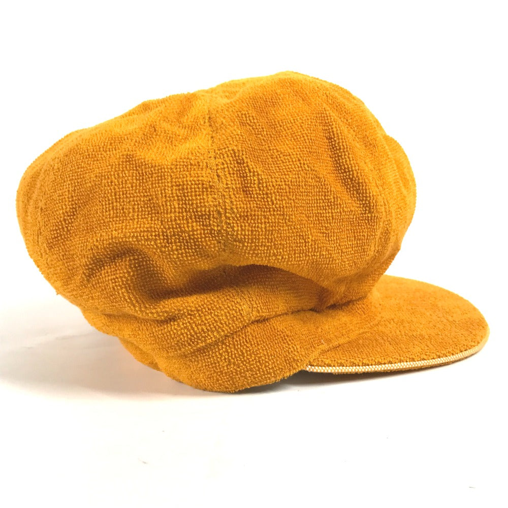 HERMES cap Cotton, Rayon Orange Hat cap cap Casquette Women 57 Used