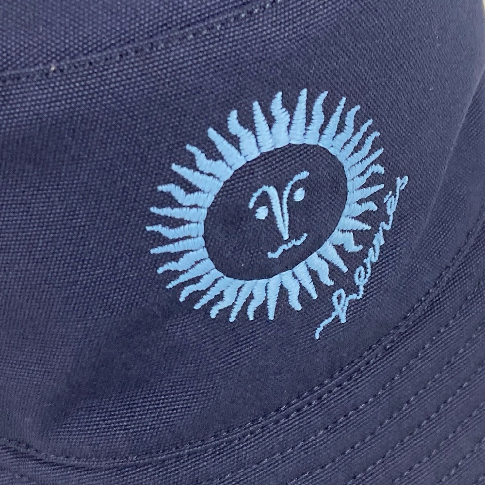 HERMES hat Cotton, Silk Navy Jean Sunshine Cotton 57