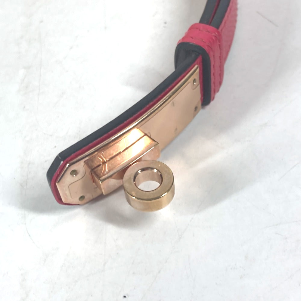 HERMES belt leather pink Kelly Belt Women Used