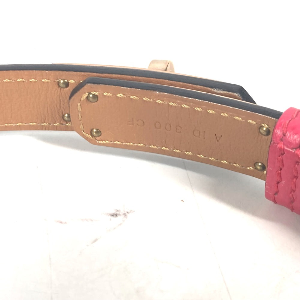 HERMES belt leather pink Kelly Belt Women Used