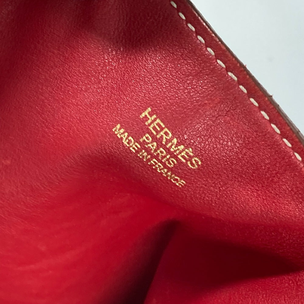 HERMES Tote Bag leather Red type Shoulder Bag Doble Sense 28
