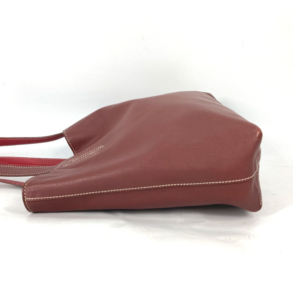 HERMES Tote Bag leather Red type Shoulder Bag Doble Sense 28