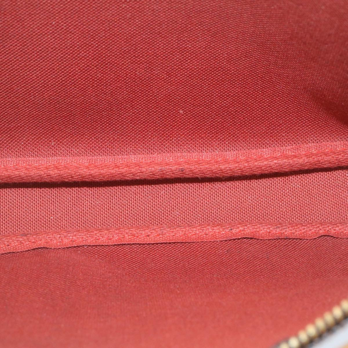 LOUIS VUITTON Damier Ebene Pochette 100th Accessoires Pouch N41206 Auth 25208A