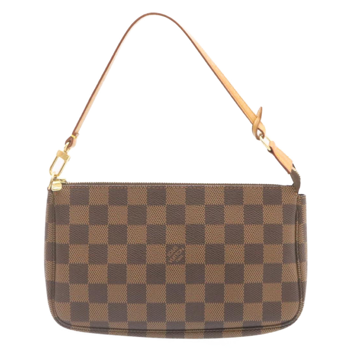 LOUIS VUITTON Damier Ebene Pochette 100th Accessoires Pouch N41206 Auth 25208A