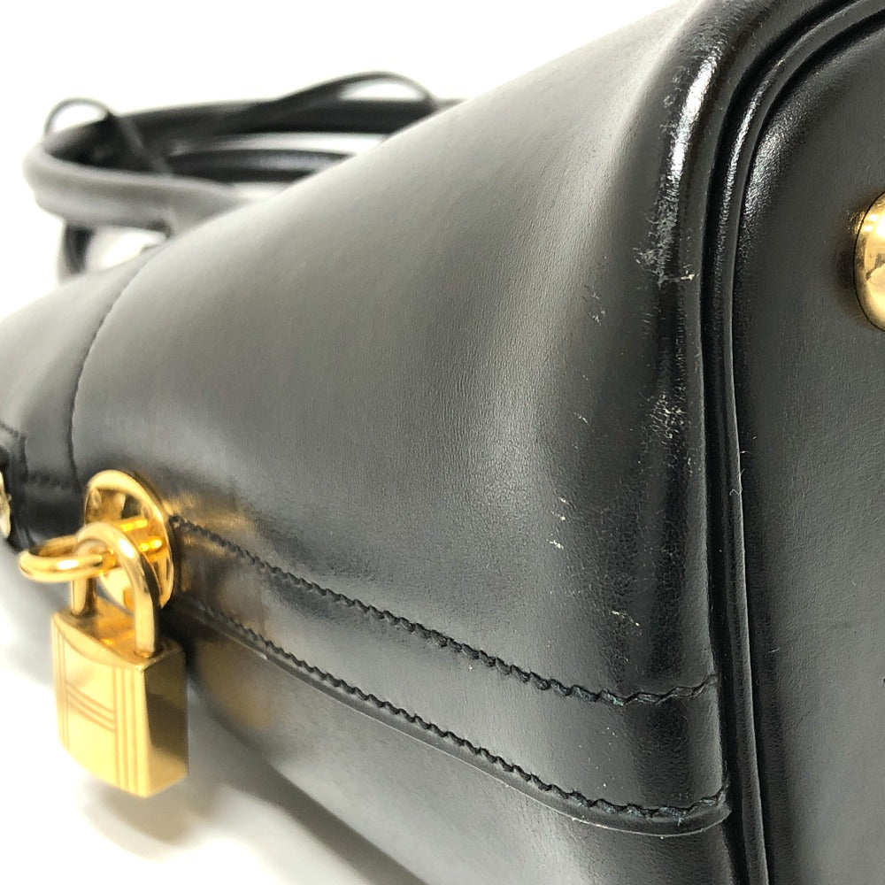 HERMES Handbag Box scarf black Bored 31 Women Used