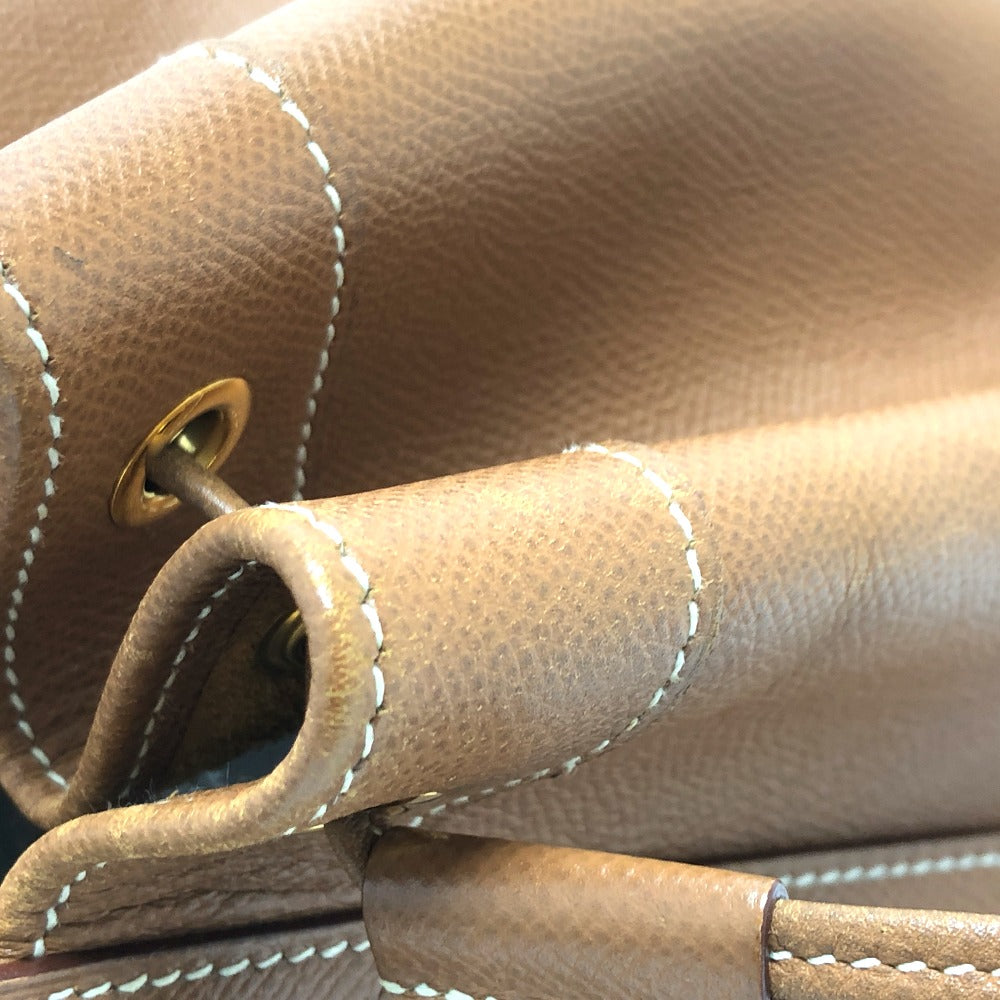 HERMES Shoulder Bag Epsom Brown Market GM