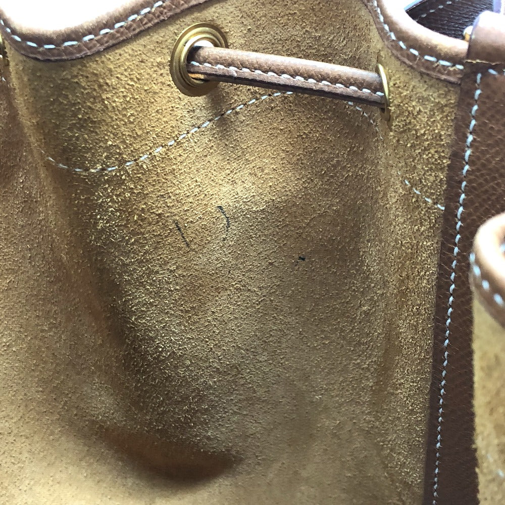 HERMES Shoulder Bag Epsom Brown Market GM