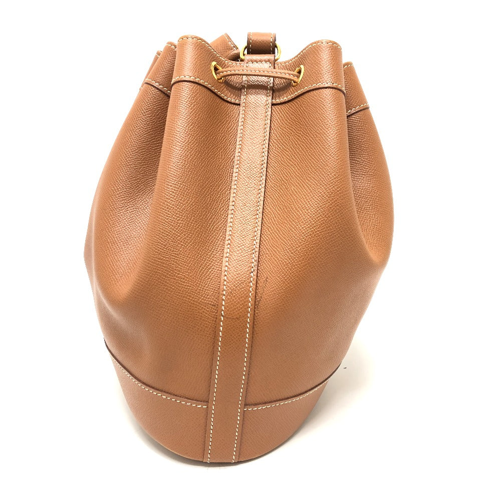 HERMES Shoulder Bag Epsom Brown Market GM