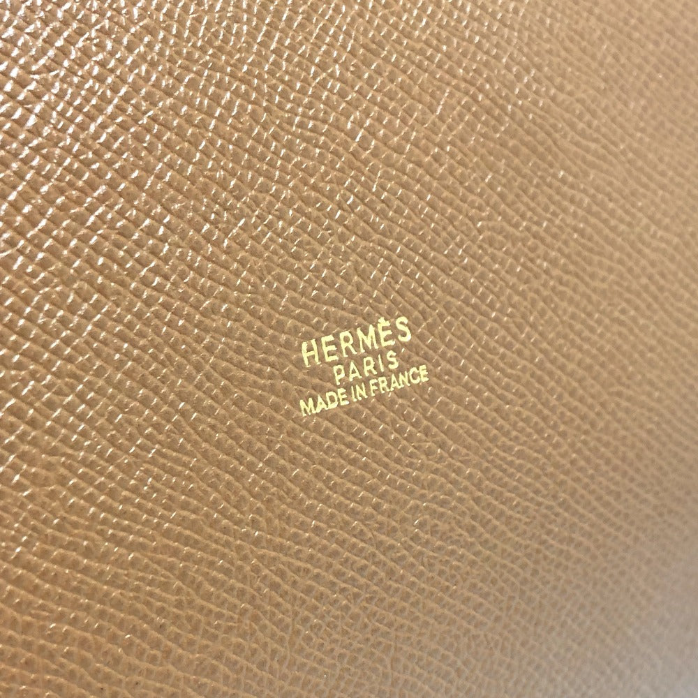 HERMES Shoulder Bag Epsom Brown Market GM