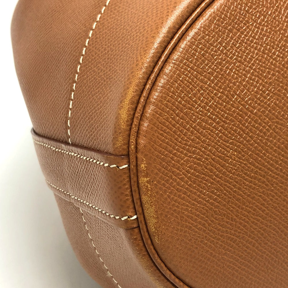 HERMES Shoulder Bag Epsom Brown Market GM