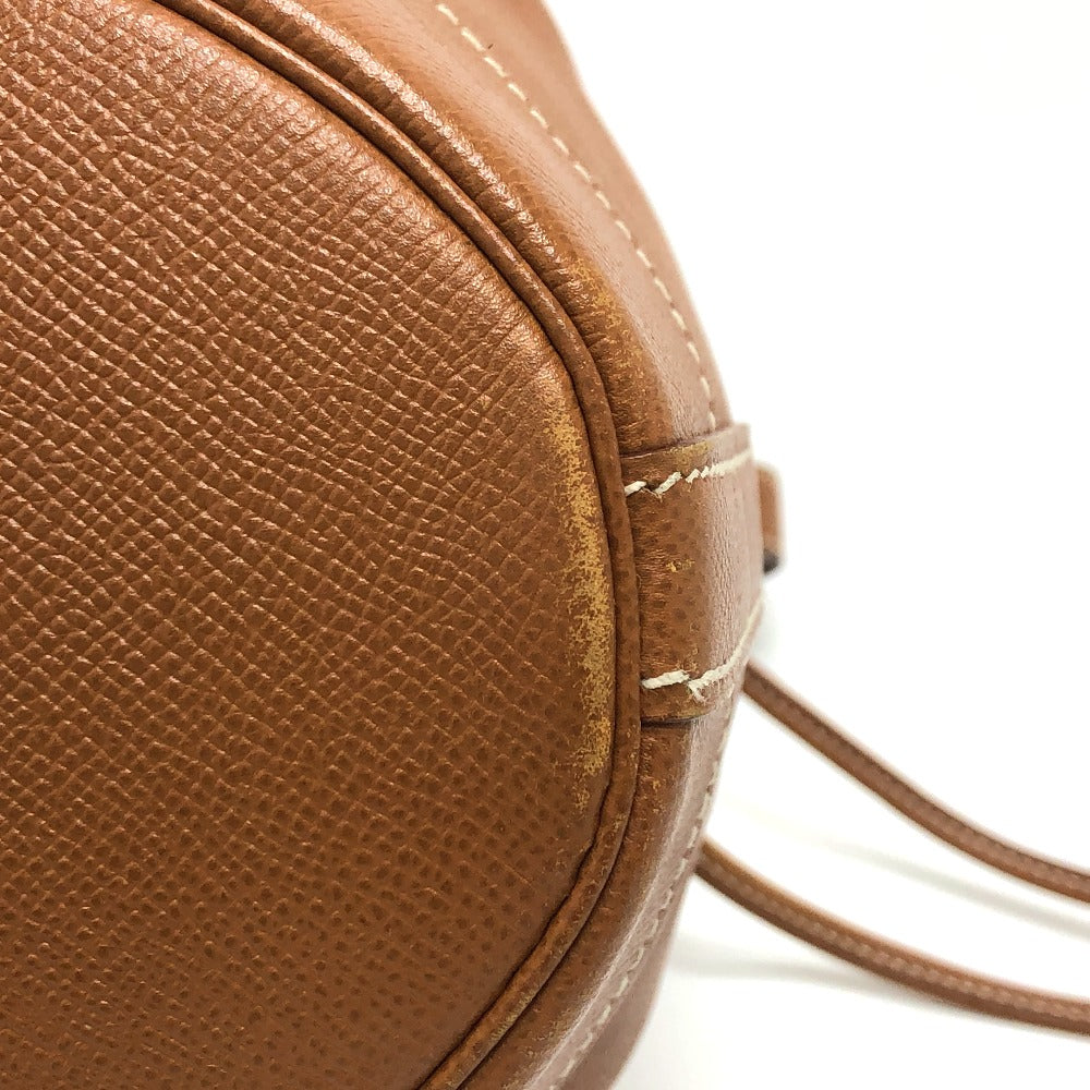HERMES Shoulder Bag Epsom Brown Market GM
