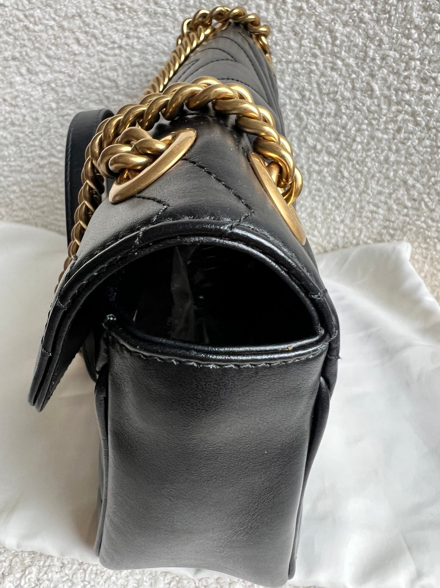 Gucci GG Black Marmont Small Shoulder Bag (RRP £2070)