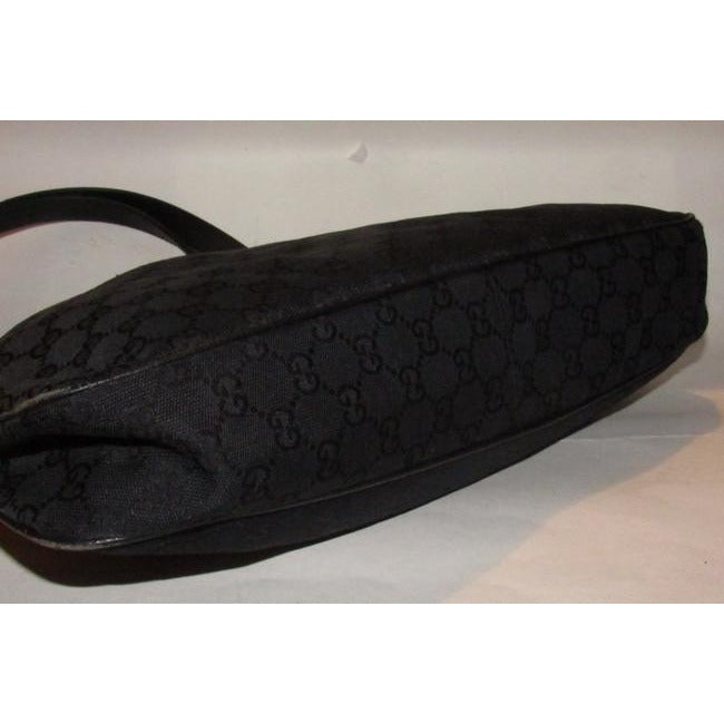 Gucci Vintage Pursesdesigner Purses Black Leather And Gg Leather Satchel