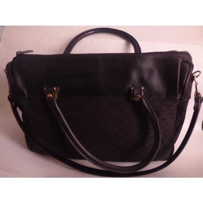 Gucci W Micro Guccissima Print Two Redgreen Stripe Black Leather Satchel