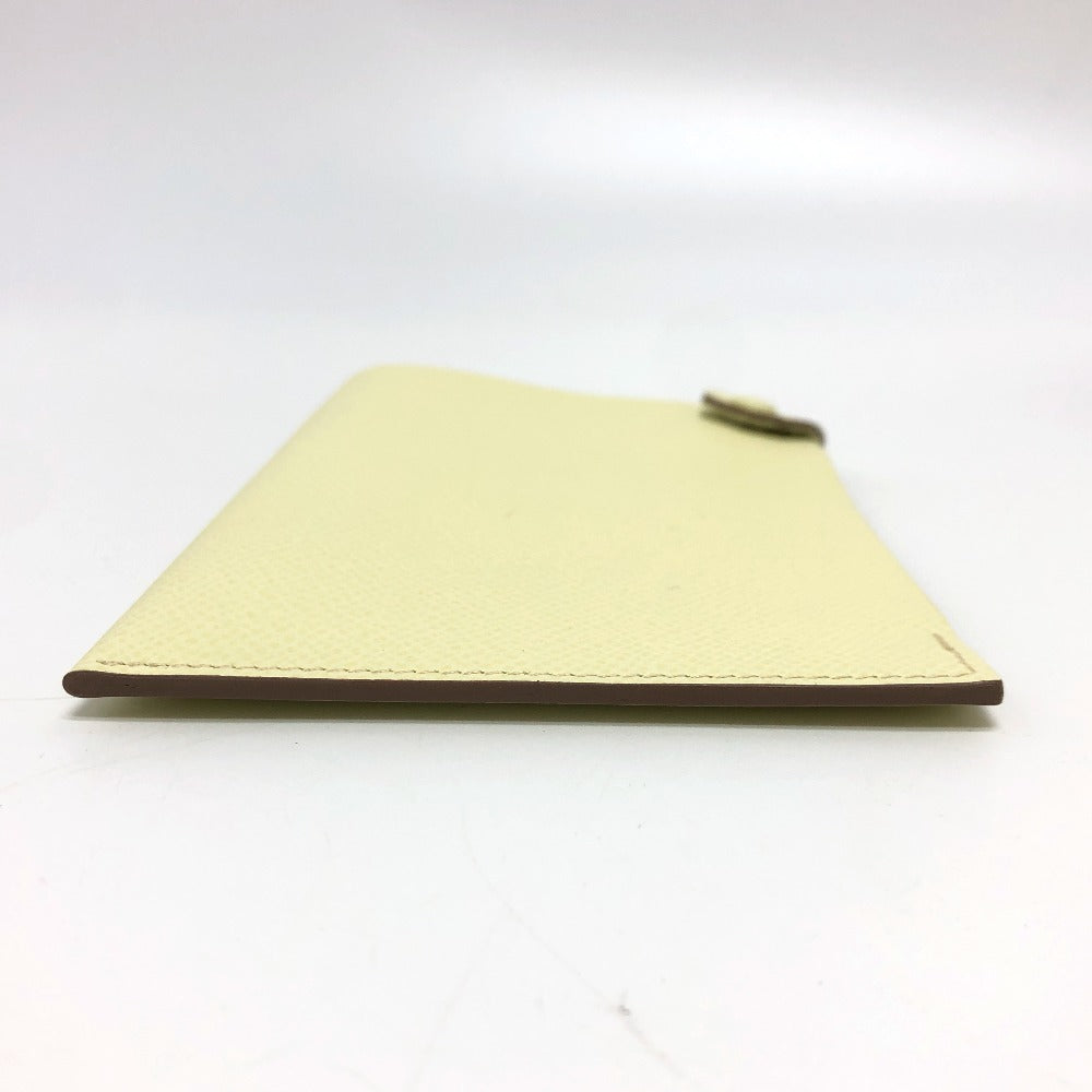 HERMES passport case Epsom yellow Talmac PM Women Used