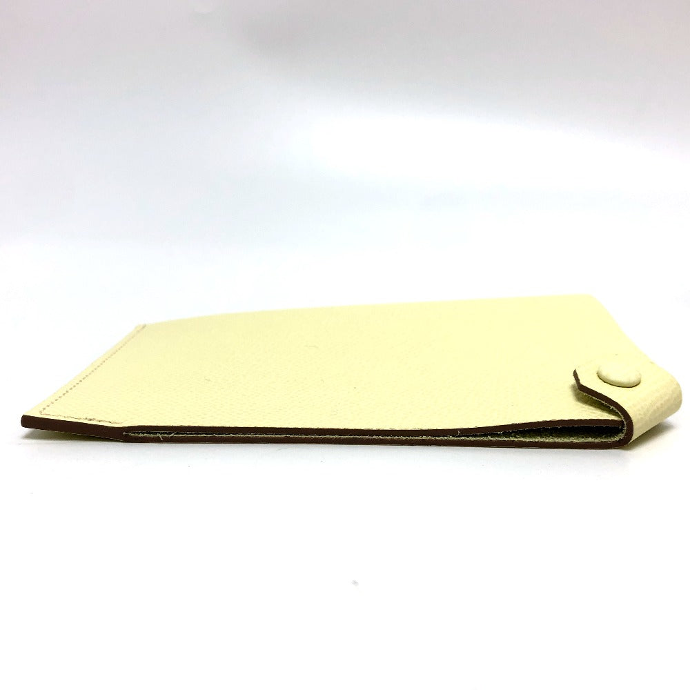 HERMES passport case Epsom yellow Talmac PM Women Used