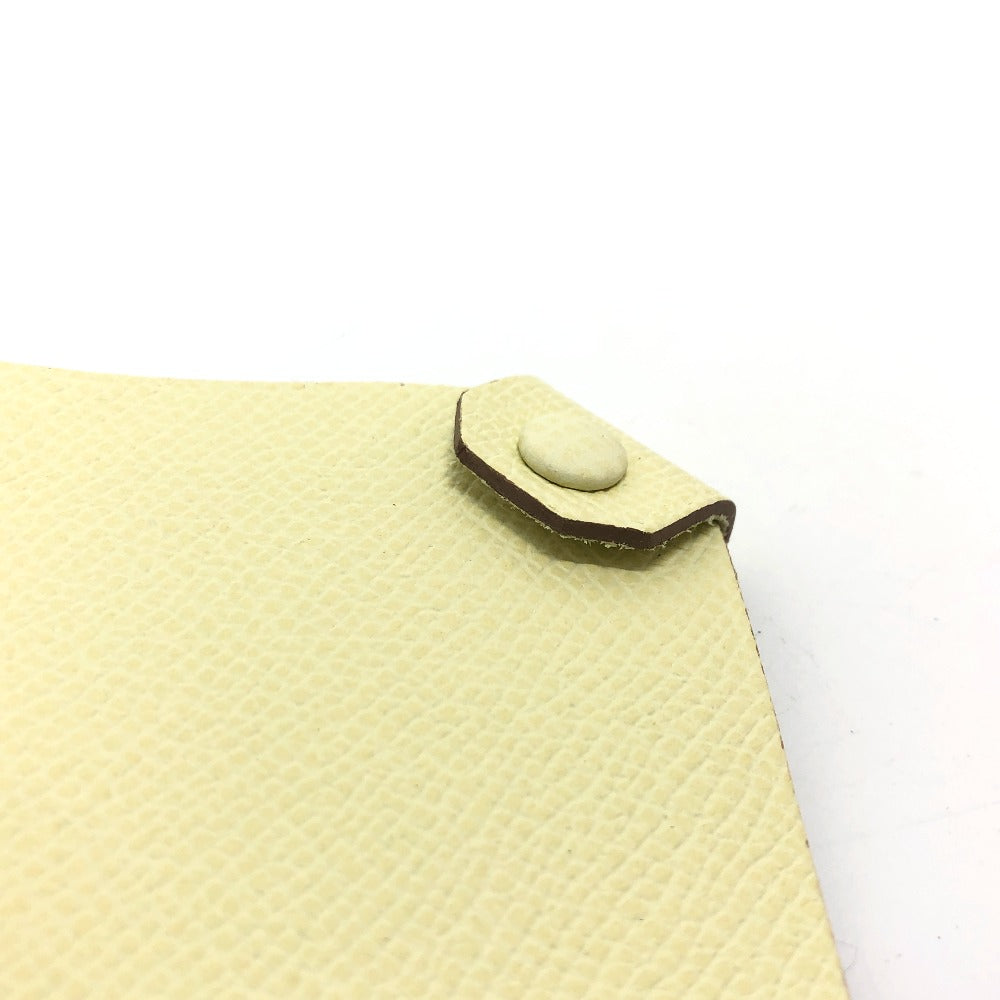 HERMES passport case Epsom yellow Talmac PM