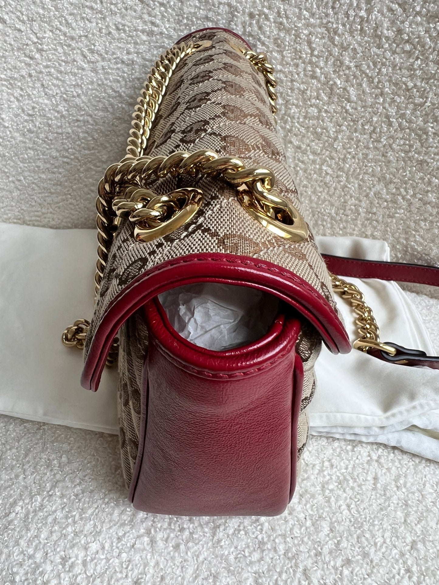 Gucci GG Beige Marmont Small Shoulder Bag (RRP £1,570)