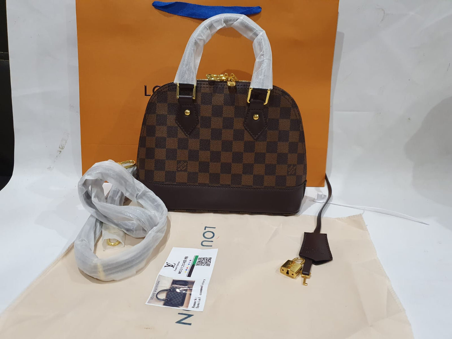 Louis Vuitton Alma BB Damier Ebène Handbag