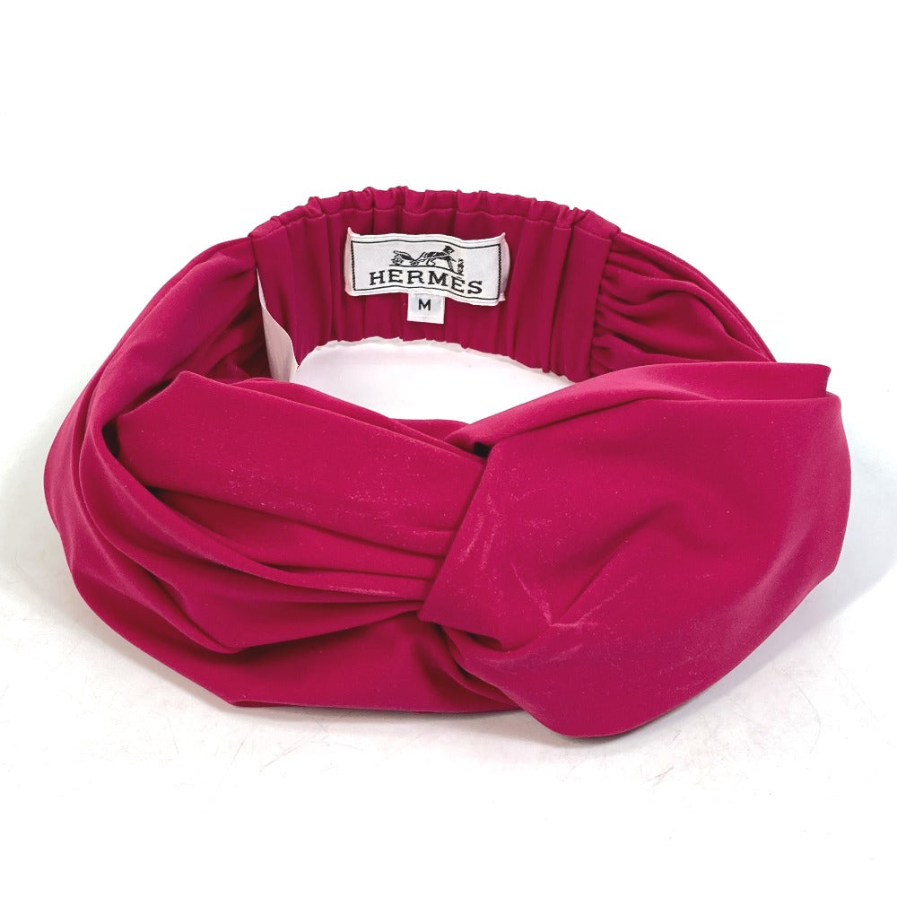 HERMES hair accessory Polyamide, Elastane pink 2022 model eugenia headband Women M Used