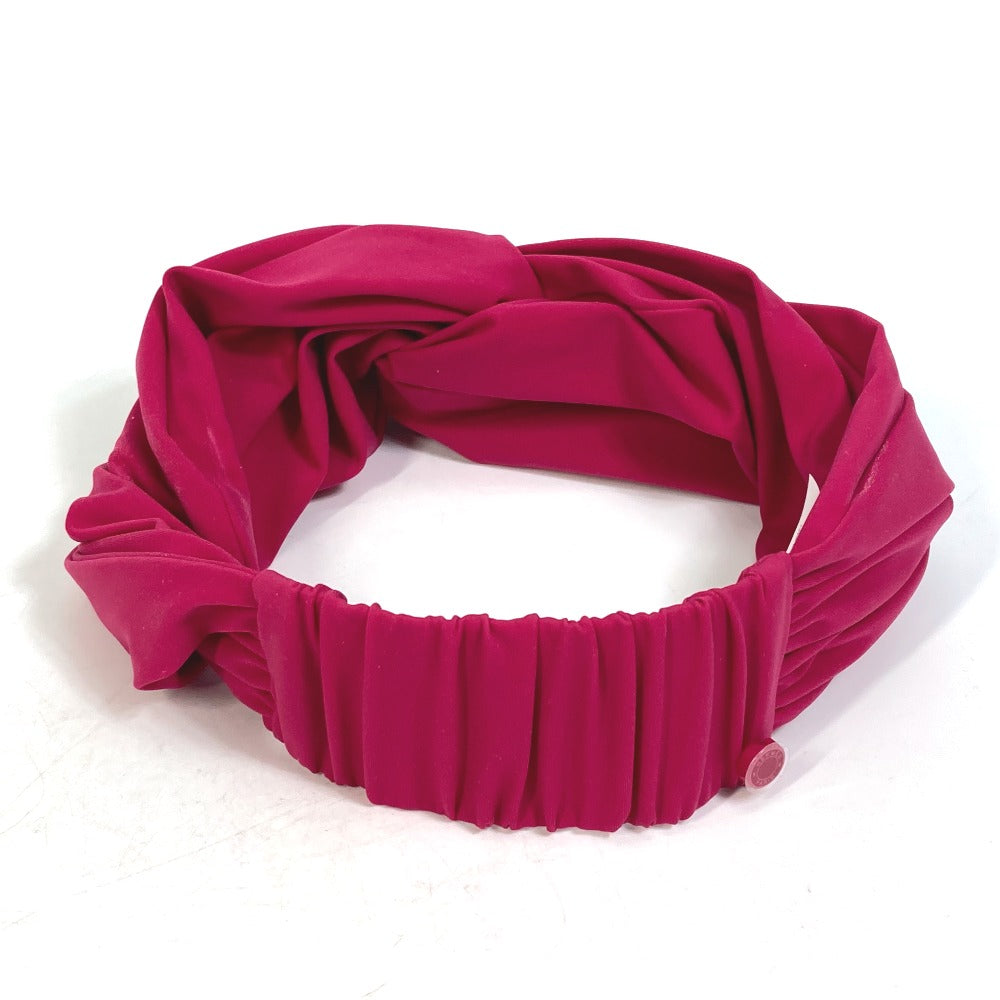 HERMES hair accessory Polyamide, Elastane pink 2022 model eugenia headband Women M Used