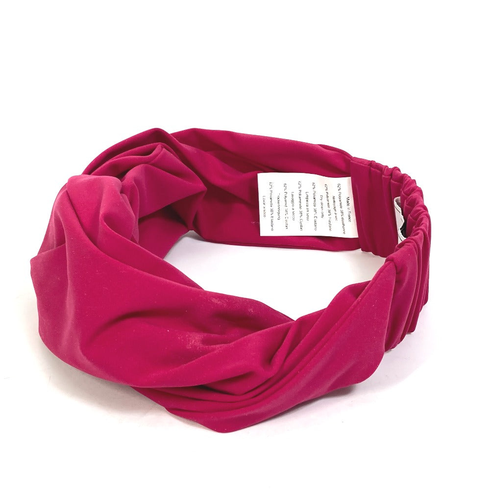 HERMES hair accessory Polyamide, Elastane pink 2022 model eugenia headband Women M Used