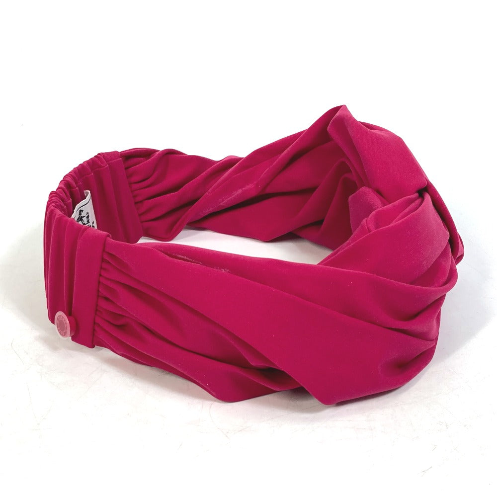 HERMES hair accessory Polyamide, Elastane pink 2022 model eugenia headband Women M Used