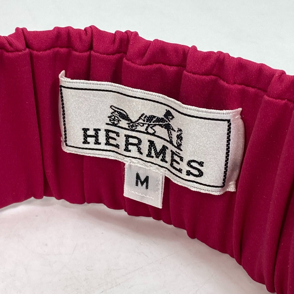 HERMES hair accessory Polyamide, Elastane pink 2022 model eugenia headband Women M Used