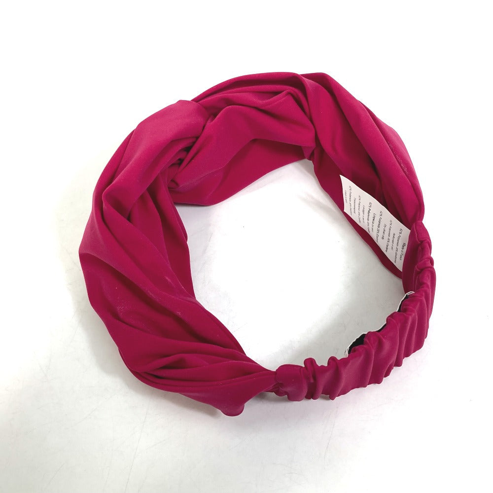 HERMES hair accessory Polyamide, Elastane pink 2022 model eugenia headband Women M Used