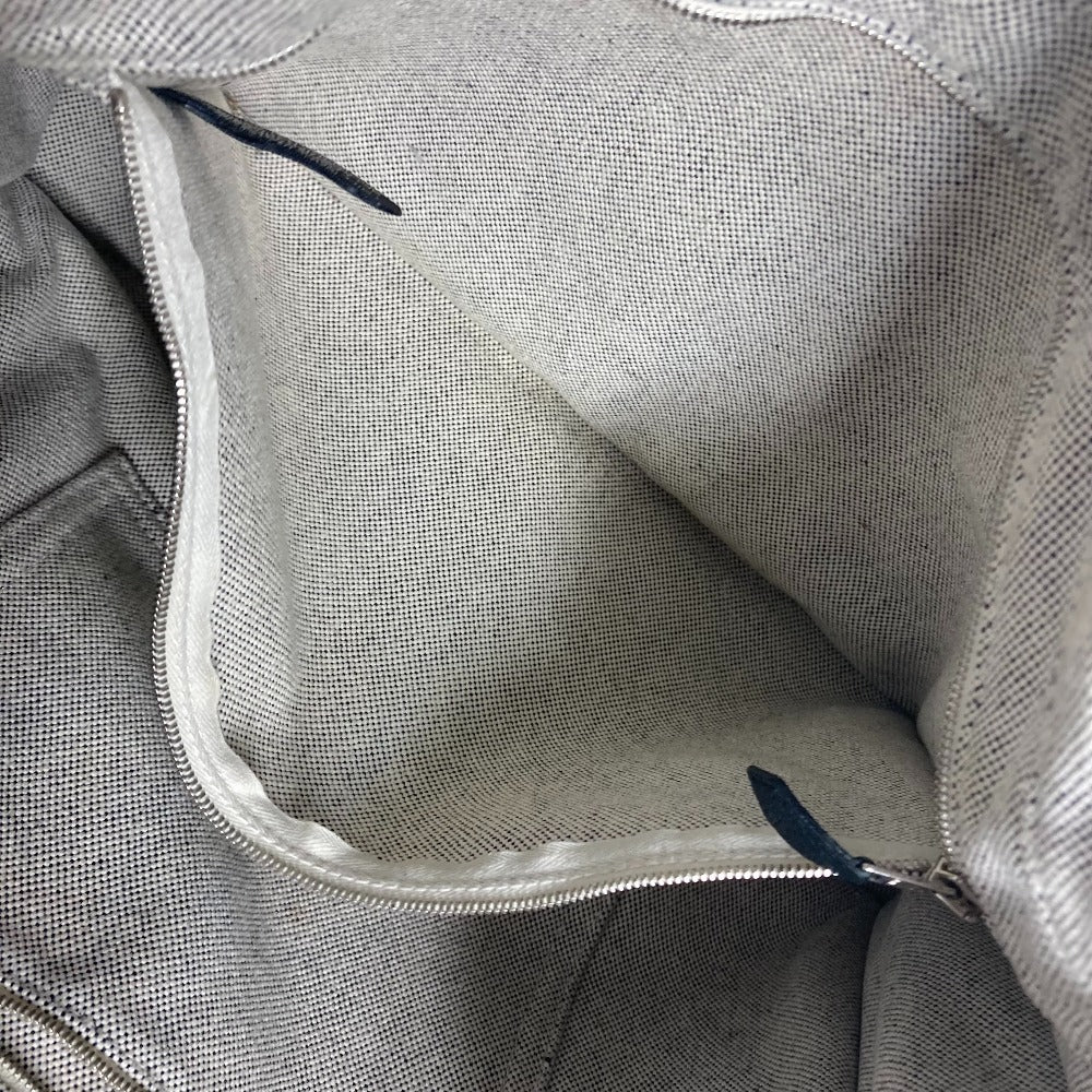 HERMES Tote Bag Toile H, Leather black Sac Arne MM