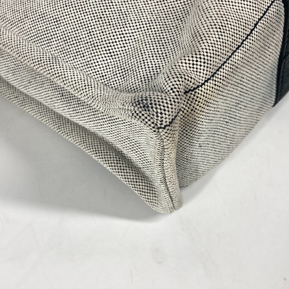 HERMES Tote Bag Toile H, Leather black Sac Arne MM