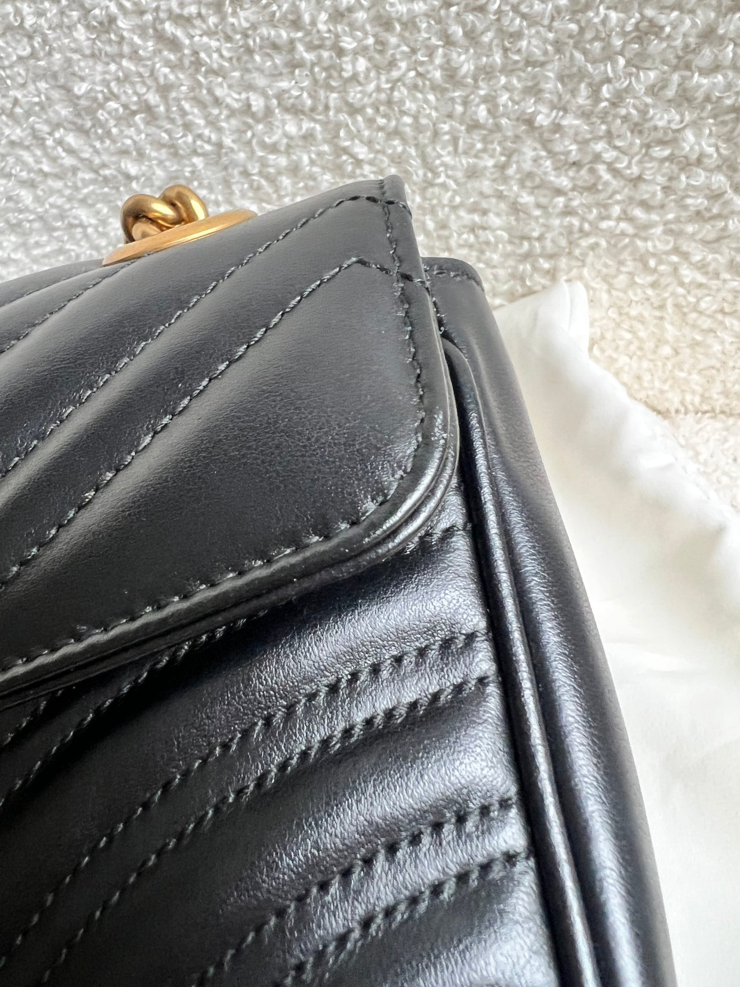 Gucci GG Black Marmont Small Shoulder Bag (RRP £2070)
