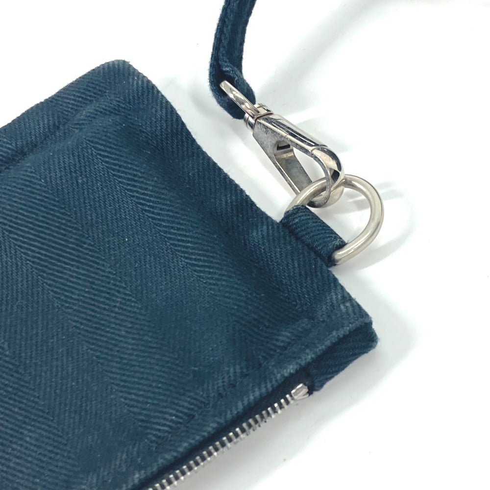 HERMES Tote Bag Canvas, Leather black handbag bag Valparaiso PM Long Women Used