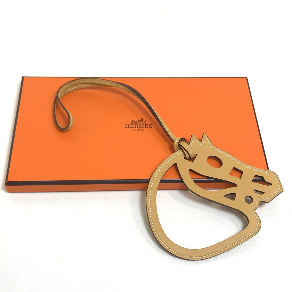 HERMES charm Vaux Swift beige Petit Ash Paddock Cheval unisex(Unisex) Used
