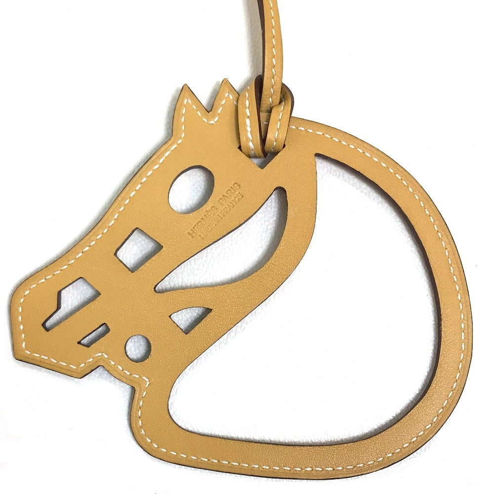 HERMES charm Vaux Swift beige Petit Ash Paddock Cheval unisex(Unisex) Used