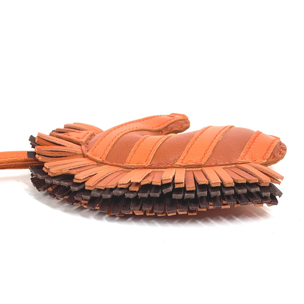 HERMES Bag charm Leather / Anemiro Orange Gee Gee Savannah Women(Unisex) Used
