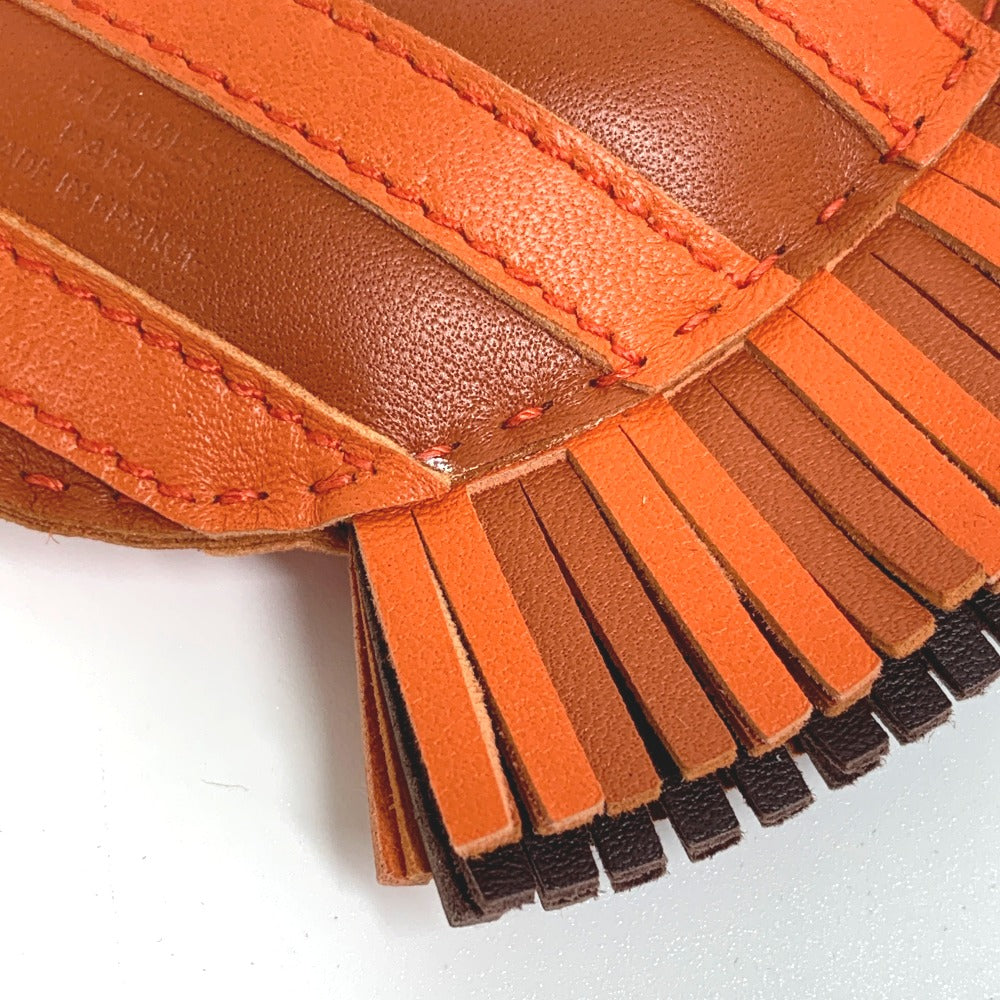 HERMES Bag charm Leather / Anemiro Orange Gee Gee Savannah Women(Unisex) Used