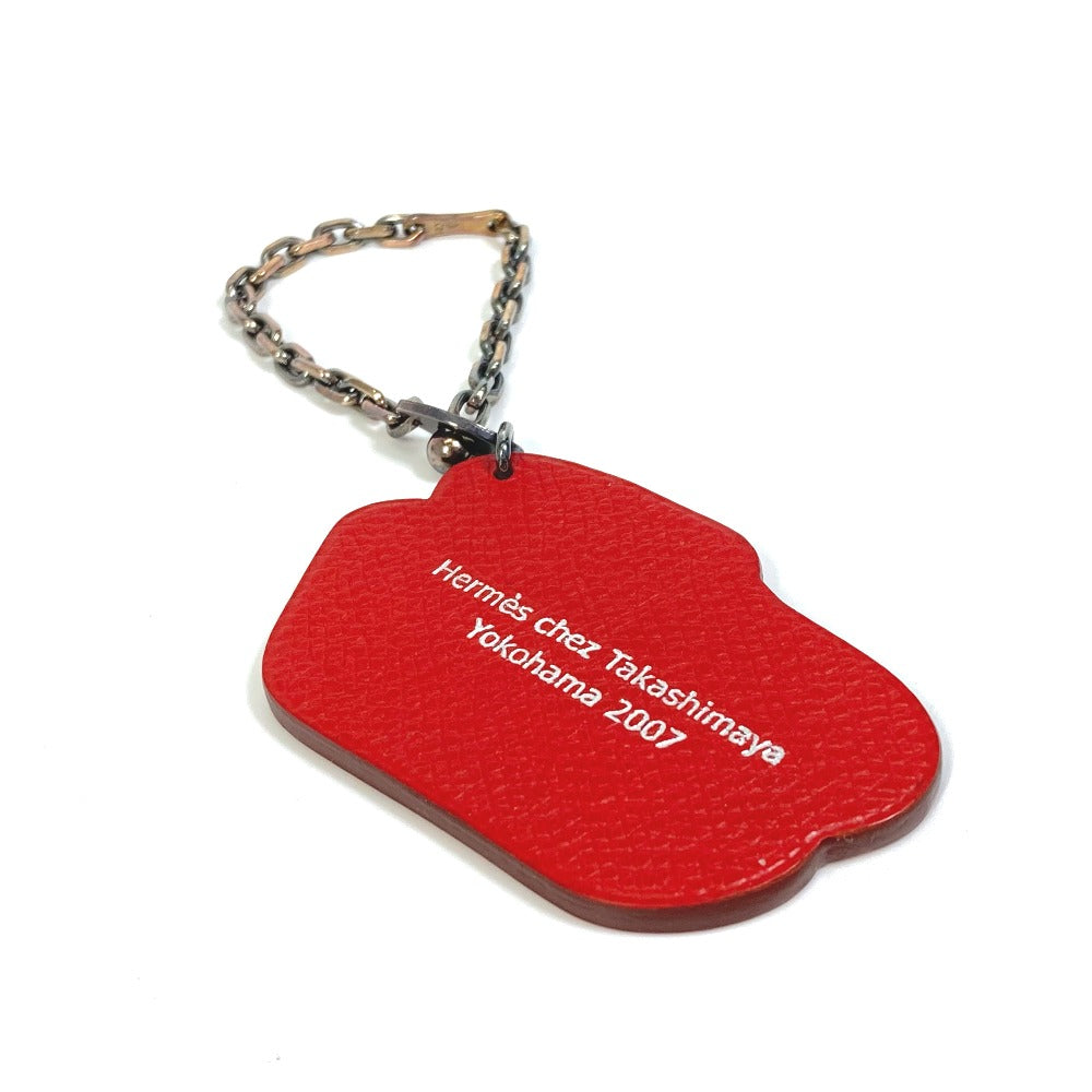 HERMES key ring Epsom Red 2007 Yokohama Takashimaya Limited red shoes shoes Women Used
